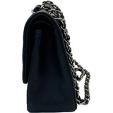 シャネル CHANEL デカマトラッセ30 A58600 18番台 ネイビーブルー シルバー金具 キャビアスキン レディース ショルダーバッグ