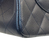 シャネル CHANEL デカマトラッセ30 A58600 18番台 ネイビーブルー シルバー金具 キャビアスキン レディース ショルダーバッグ