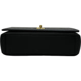 シャネル CHANEL ココマークラインチェーンショルダー AS0100 27番台 ブラック ゴールド金具 キャビアスキン レディース ショルダーバッグ