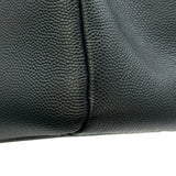 シャネル CHANEL ココマークラインチェーンショルダー AS0100 27番台 ブラック ゴールド金具 キャビアスキン レディース ショルダーバッグ