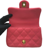 シャネル CHANEL ココマークチェーンショルダー AS3828 ピンク ゴールド金具 キャビアスキン レディース ショルダーバッグ