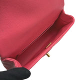 シャネル CHANEL ココマークチェーンショルダー AS3828 ピンク ゴールド金具 キャビアスキン レディース ショルダーバッグ