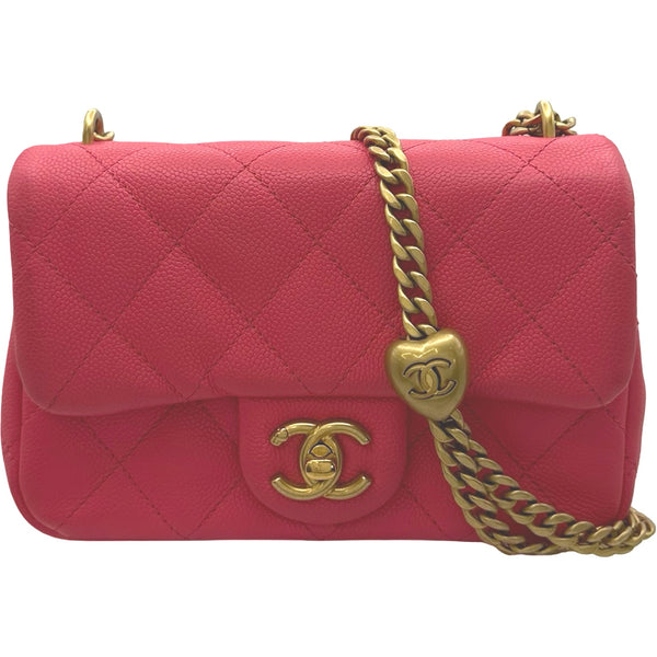シャネル CHANEL ココマークチェーンショルダー AS3828 ピンク