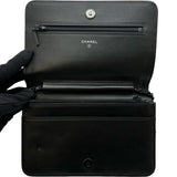 シャネル CHANEL マトラッセチェーンウォレット ソーブブラック A84389 29番台 ブラック シャイニーカーフスキン レディース ショルダーバッグ