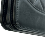 シャネル CHANEL マトラッセチェーンウォレット ソーブブラック A84389 29番台 ブラック シャイニーカーフスキン レディース ショルダーバッグ