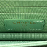 シャネル CHANEL マトラッセミニチェーンウォレット AP1649 30番台 グリーン ゴールド金具 ラムスキン レディース ショルダーバッグ