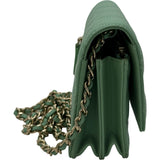 シャネル CHANEL マトラッセミニチェーンウォレット AP1649 30番台 グリーン ゴールド金具 ラムスキン レディース ショルダーバッグ