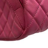シャネル CHANEL マトラッセリュックサック AS0009 26番台 ピンク ゴールド金具 キャビアスキン レディース リュック・デイパック