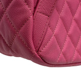 シャネル CHANEL マトラッセリュックサック AS0009 26番台 ピンク ゴールド金具 キャビアスキン レディース リュック・デイパック