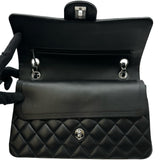 シャネル CHANEL マトラッセ25 A01112 ブラック シルバー金具 ラムスキン レディース ショルダーバッグ