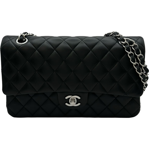 シャネル CHANEL マトラッセ25 A01112 ブラック シルバー金具