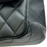 シャネル CHANEL マトラッセ25 A01112 ブラック シルバー金具 ラムスキン レディース ショルダーバッグ