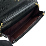 シャネル CHANEL マトラッセチェーンウォレット A33814 27番台 ブラック ゴールド金具 キャビアスキン レディース ショルダーバッグ