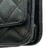 シャネル CHANEL マトラッセチェーンウォレット A33814 27番台 ブラック ゴールド金具 キャビアスキン レディース ショルダーバッグ