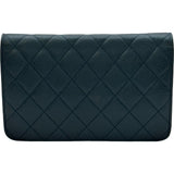 シャネル CHANEL ココロックマトラッセチェーンウォレット A80766 25番台 ブルー ゴールド金具 ソフトキャビア レディース ショルダーバッグ