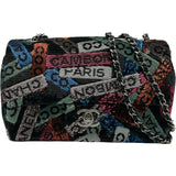 シャネル CHANEL ココマークロゴスモールチェーンショルダー マルチカラー シルバー金具 スパンコール レディース ショルダーバッグ
