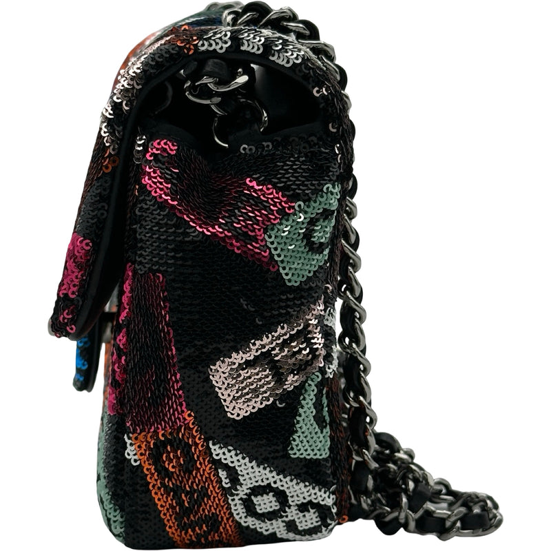 美品⭐︎ シャネル CHANEL スパンコール　ミニ チェーンショルダー　ココ シャネル CHANEL ココマークロゴスモールチェーンショルダー マルチ