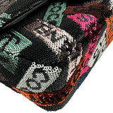 シャネル CHANEL ココマークロゴスモールチェーンショルダー マルチカラー シルバー金具 スパンコール レディース ショルダーバッグ