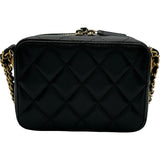 シャネル CHANEL マトラッセミニカメラチェーンショルダー AP2858 ブラック ゴールド金具 キャビア レディース ショルダーバッグ