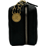 シャネル CHANEL マトラッセミニカメラチェーンショルダー AP2858 ブラック ゴールド金具 キャビア レディース ショルダーバッグ