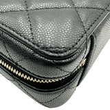 シャネル CHANEL マトラッセミニカメラチェーンショルダー AP2858 ブラック ゴールド金具 キャビア レディース ショルダーバッグ
