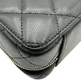 シャネル CHANEL マトラッセミニカメラチェーンショルダー AP2858 ブラック ゴールド金具 キャビア レディース ショルダーバッグ