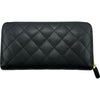 シャネル CHANEL マトラッセロングジップウォレット A50097 20番台 ブラック ゴールド金具 キャビア レディース 長財布