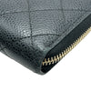 シャネル CHANEL マトラッセロングジップウォレット A50097 20番台 ブラック ゴールド金具 キャビア レディース 長財布