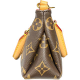 ルイ・ヴィトン LOUIS VUITTON ナノパラス M61254 ブラウン/レッド モノグラム/スリーズ レディース ショルダーバッグ