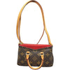 ルイ・ヴィトン LOUIS VUITTON ナノパラス M61254 ブラウン/レッド モノグラム/スリーズ レディース ショルダーバッグ