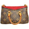 ルイ・ヴィトン LOUIS VUITTON ナノパラス M61254 ブラウン/レッド モノグラム/スリーズ レディース ショルダーバッグ