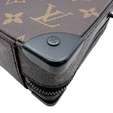 ルイ・ヴィトン LOUIS VUITTON ソフトトランク M45935 ブラウン モノグラム・マカサー メンズ ハンドバッグ