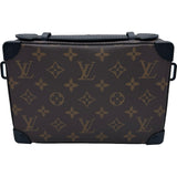 ルイ・ヴィトン LOUIS VUITTON ソフトトランク M45935 ブラウン モノグラム・マカサー メンズ ハンドバッグ