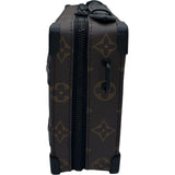 ルイ・ヴィトン LOUIS VUITTON ソフトトランク M45935 ブラウン モノグラム・マカサー メンズ ハンドバッグ