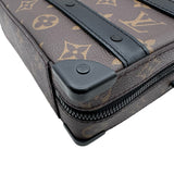 ルイ・ヴィトン LOUIS VUITTON ソフトトランク M45935 ブラウン モノグラム・マカサー メンズ ハンドバッグ