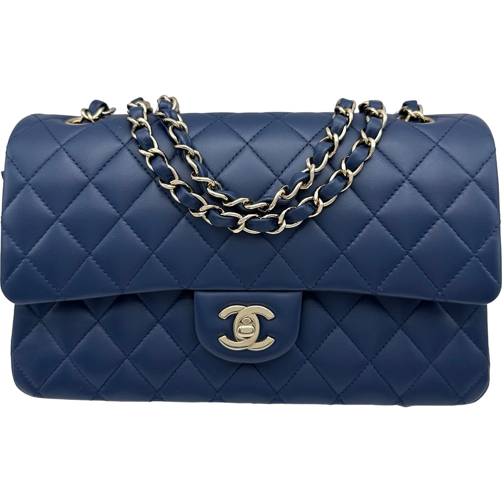 シャネル CHANEL マトラッセ25 A01112 ブルー ゴールド金具 ラムスキン レディース ショルダーバッグ シャネル CHANEL マトラッセ25 A01112 ブルー ゴールド金具 ラムスキン