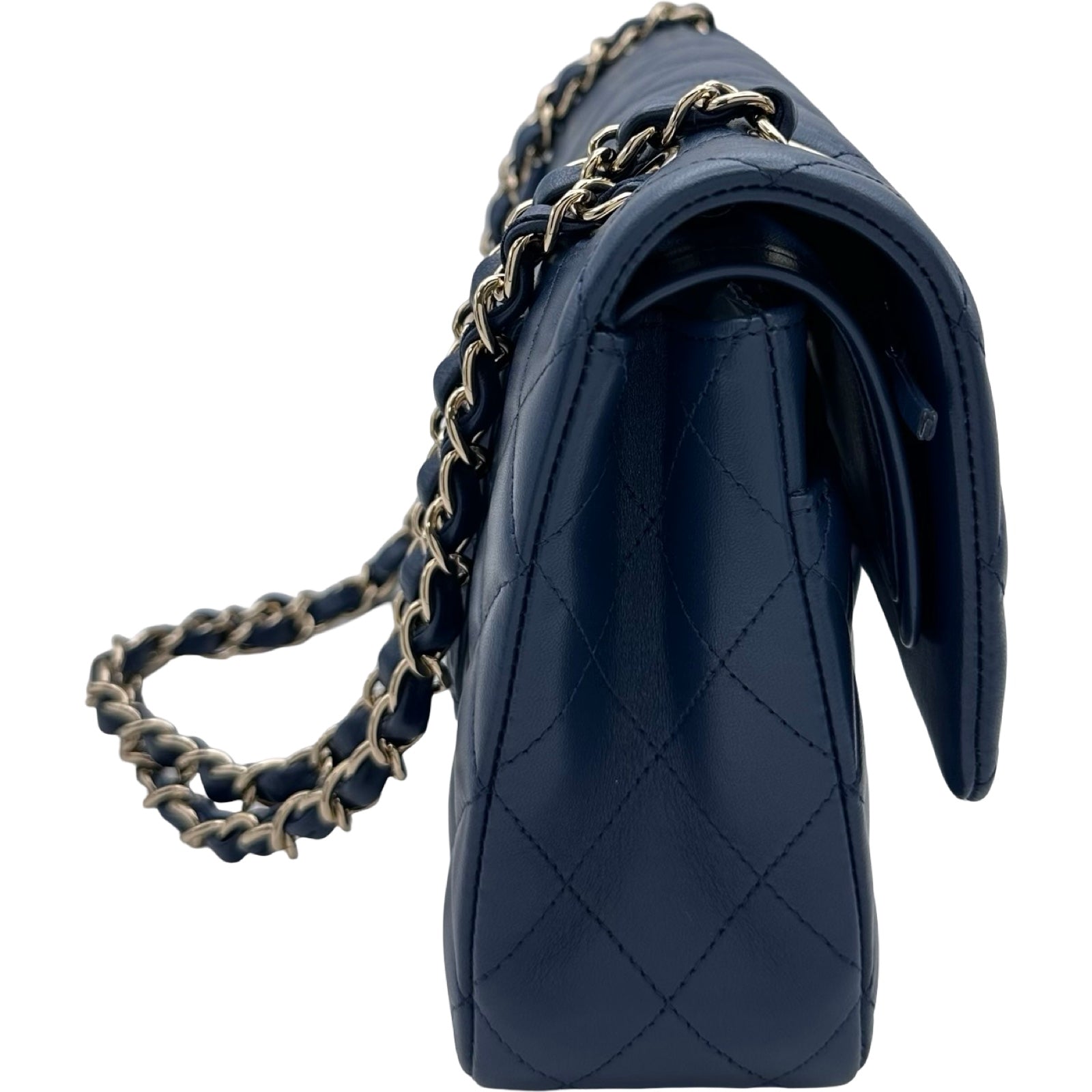シャネル CHANEL マトラッセ25 A01112 ブルー ゴールド金具 ラムスキン レディース ショルダーバッグ シャネル CHANEL マトラッセ25 A01112 ブルー ゴールド金具 ラムスキン