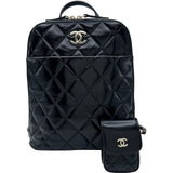 シャネル CHANEL マトラッセ バックパック AS3332 ブラック ゴールド金具 シャイニーカーフスキン レディース リュック・デイパック