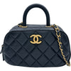 シャネル CHANEL ミニボーリングバッグ AS5572 ブラック ゴールド金具 カーフスキン レディース ショルダーバッグ