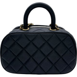 シャネル CHANEL ミニボーリングバッグ AS5572 ブラック ゴールド金具 カーフスキン レディース ショルダーバッグ