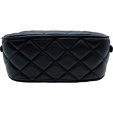 シャネル CHANEL ミニボーリングバッグ AS5572 ブラック ゴールド金具 カーフスキン レディース ショルダーバッグ