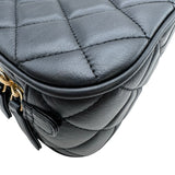 シャネル CHANEL ミニボーリングバッグ AS5572 ブラック ゴールド金具 カーフスキン レディース ショルダーバッグ