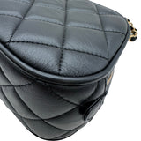 シャネル CHANEL ミニボーリングバッグ AS5572 ブラック ゴールド金具 カーフスキン レディース ショルダーバッグ