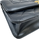 シャネル CHANEL マトラッセ スモール フラップバッグ AS2715 ブラック ゴールド金具 カーフスキン レディース ショルダーバッグ