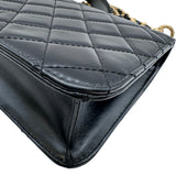 シャネル CHANEL マトラッセ スモール フラップバッグ AS2715 ブラック ゴールド金具 カーフスキン レディース ショルダーバッグ