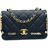 シャネル CHANEL シングル ミニ フラップ チェーンショルダー AS3731 ブラック ゴールド金具 カーフスキン レディース ショルダーバッグ