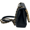 シャネル CHANEL シングル ミニ フラップ チェーンショルダー AS3731 ブラック ゴールド金具 カーフスキン レディース ショルダーバッグ
