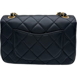 シャネル CHANEL シングル ミニ フラップ チェーンショルダー AS3731 ブラック ゴールド金具 カーフスキン レディース ショルダーバッグ