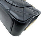 シャネル CHANEL シングル ミニ フラップ チェーンショルダー AS3731 ブラック ゴールド金具 カーフスキン レディース ショルダーバッグ