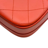 シャネル CHANEL トップハンドルフラップバッグ A93676 23番台 レッド/シルバー金具 カーフスキン レディース ショルダーバッグ